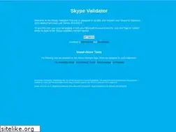 Sites similar to skypevalidator.com