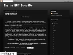 Sites similar to skyrimcharactercodes.blogspot.com