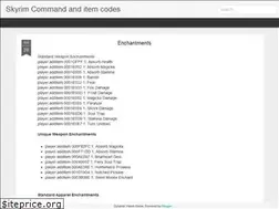 Sites similar to skyrimcommandcodes.blogspot.com