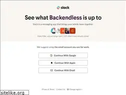 Sites similar to slack.backendless.com