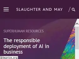 Sites similar to slaughterandmay.com