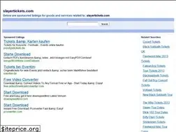 Sites similar to slayertickets.com