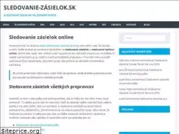 Sites similar to sledovanie-zasielok.sk