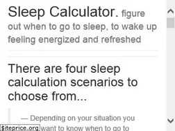 Sites similar to sleep-calculator.com