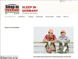 Sites similar to sleep-in-germany.de