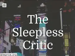 Sites similar to sleeplesscritic.com