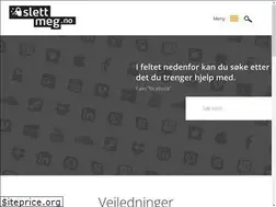 Sites similar to slettmeg.no