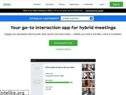 Sites similar to slido-staging.com