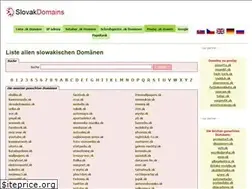 Sites similar to slovakdomains.de