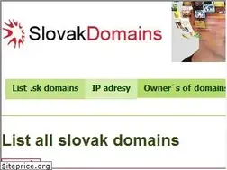 Sites similar to slovakdomains.net