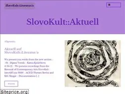 Sites similar to slovokult-literatur.de