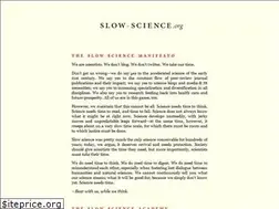 Sites similar to slow-science.org