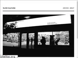 Sites similar to slowculture.com