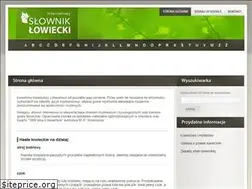 Sites similar to slowniklowiecki.pl
