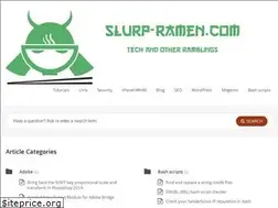Sites similar to slurp-ramen.com