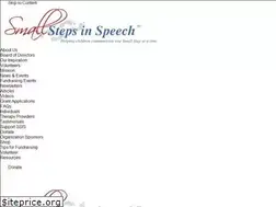 Sites similar to smallstepsinspeech.org