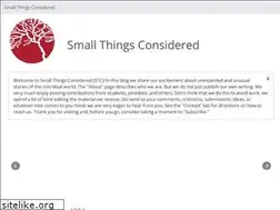 Sites similar to smallthingsconsidered.us