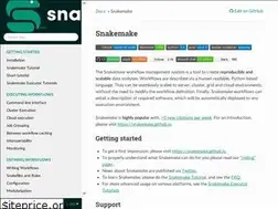 Sites similar to snakemake.readthedocs.io