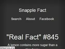 Sites similar to snapplefact.com