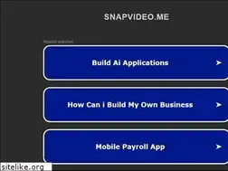 Sites similar to snapvideo.me