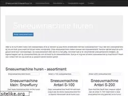 Sites similar to sneeuwmachineverhuur.nl