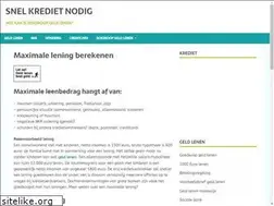 Sites similar to snelkredietnodig.nl