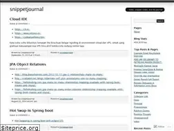Sites similar to snippetjournal.wordpress.com