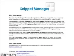 Sites similar to snippetmanager.net