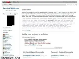 Sites similar to snippets.wikidot.com