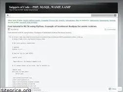 Sites similar to snippetsofcode.wordpress.com