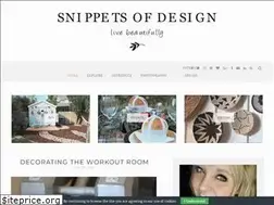 Sites similar to snippetsofdesign.com