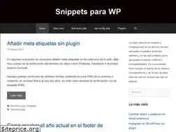 Sites similar to snippetsparawp.com