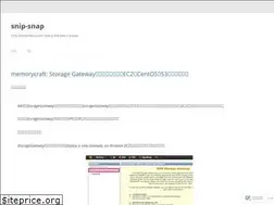 Sites similar to snipsnaptmae.wordpress.com