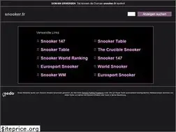 Sites similar to snooker.fr