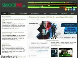 Sites similar to snookerpro.de
