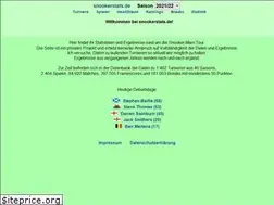 Sites similar to snookerstats.de