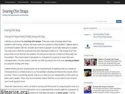 Sites similar to snoringchinstraps.com
