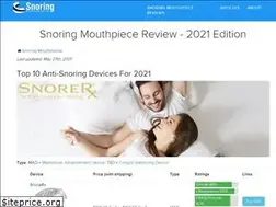 Sites similar to snoringmouthpiecereview.com
