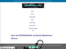 Sites similar to snowblowerhelp.com