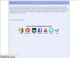 Sites similar to snowproxy.com