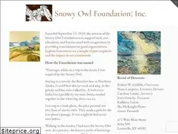 Sites similar to snowyowlfoundation.org
