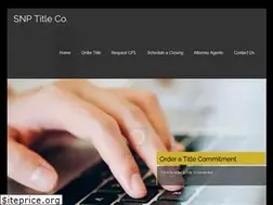 Sites similar to snptitle.com