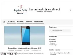 Sites similar to snyderdailynews.com