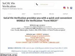 Sites similar to socalvinverification.com
