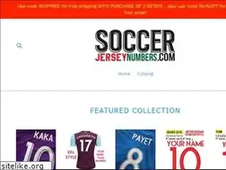 Sites similar to soccerjerseynumbers.com