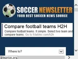 Sites similar to soccernewsletter.com