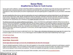 Sites similar to soccerrules.org