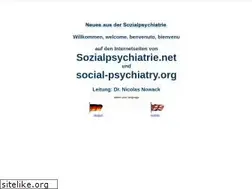 Sites similar to social-psychiatry.org
