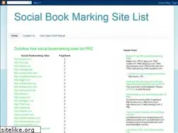 Sites similar to socialbookmarkingsitelist4u.blogspot.com