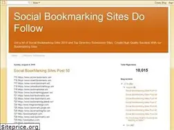 Sites similar to socialbookmarkingsitesdofollow.blogspot.com